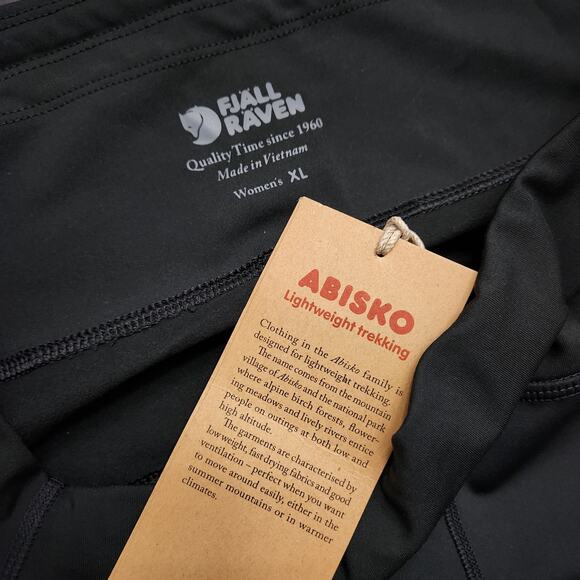 NWT Fjallraven Abisko Black Trekking Tights Size XL - Picture 3 of 5